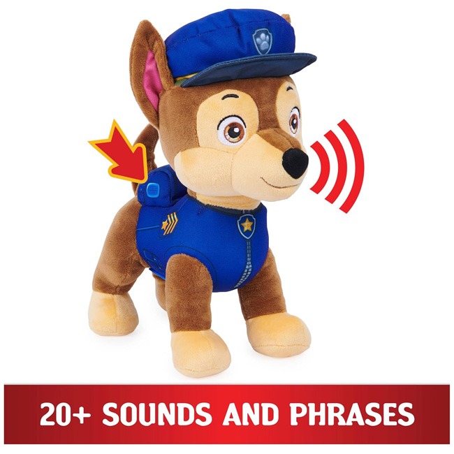 PAW PATROL CHASE INTERACTIVE PLUSH TOY