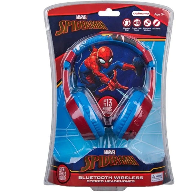 SMD PADDED BLUETOOTH HEADPHONES - SPIDER-MAN