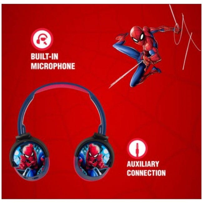 SMD PADDED MARVEL SPIDERMAN BLUETOOTH HEADPHONES