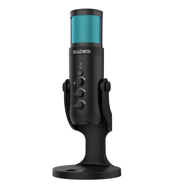 SADES SW-MC04 OTUS GAMING STREAM MICROPHONE - BLACK