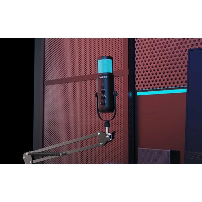 SADES SW-MC04 OTUS GAMING STREAM MICROPHONE - BLACK