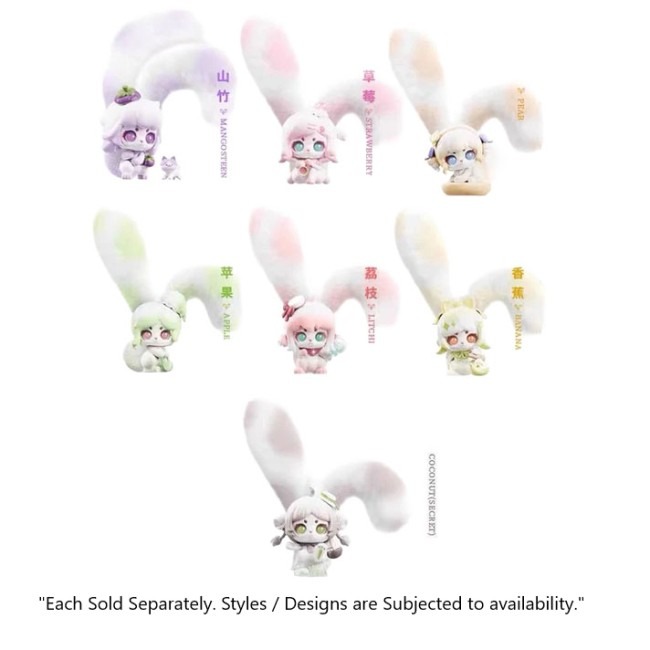 Cup Rabbits Fantastic Fruit Figure featuring cute rabbit with colorful fruit-themed kawaii design, shown as a small collectible figurine ideal for desk decoration, gifting, and aesthetic room display.
