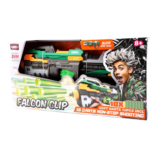 HIP SHOT DART BLASTER REVOLVER WITH 10 CHAMBERS