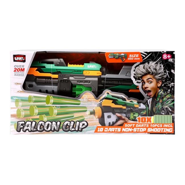 HIP SHOT DART BLASTER REVOLVER WITH 10 CHAMBERS