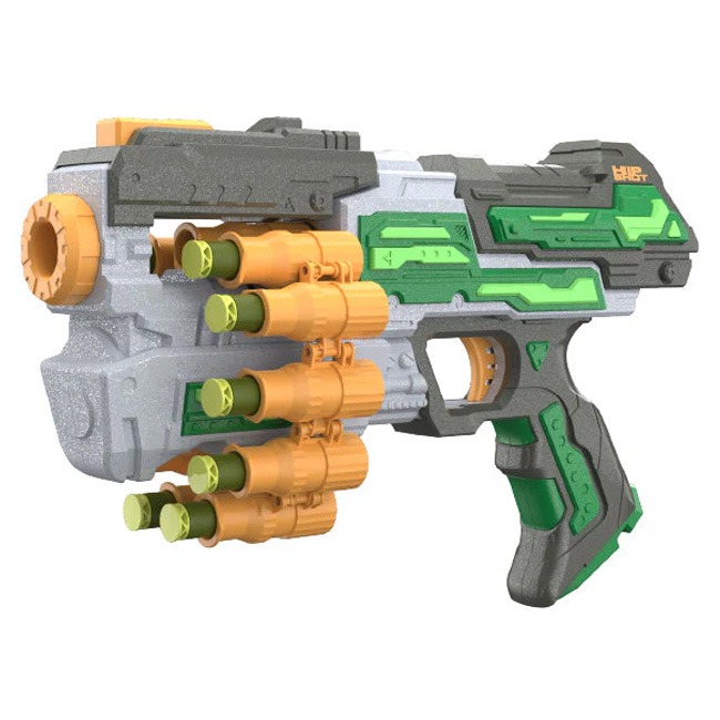 HIP SHOT DART BLASTER SET WITH 6 ROUNDS AND 14 DARTS
