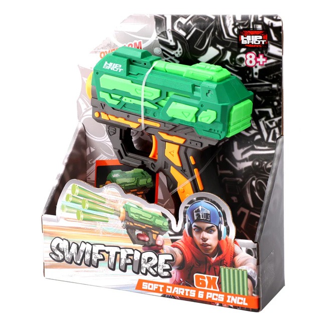 HIP SHOT DART BLASTER WITH 6 DARTS
