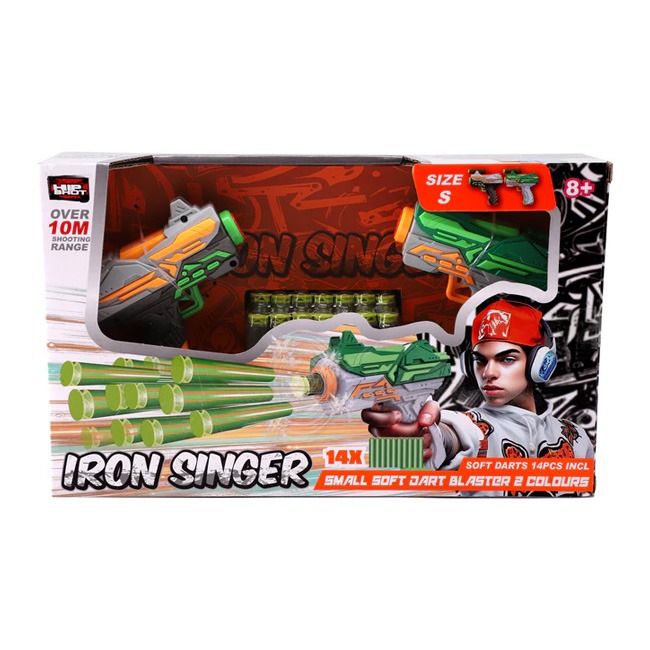 HIP SHOT DART BLASTER WITH 14 DARTS