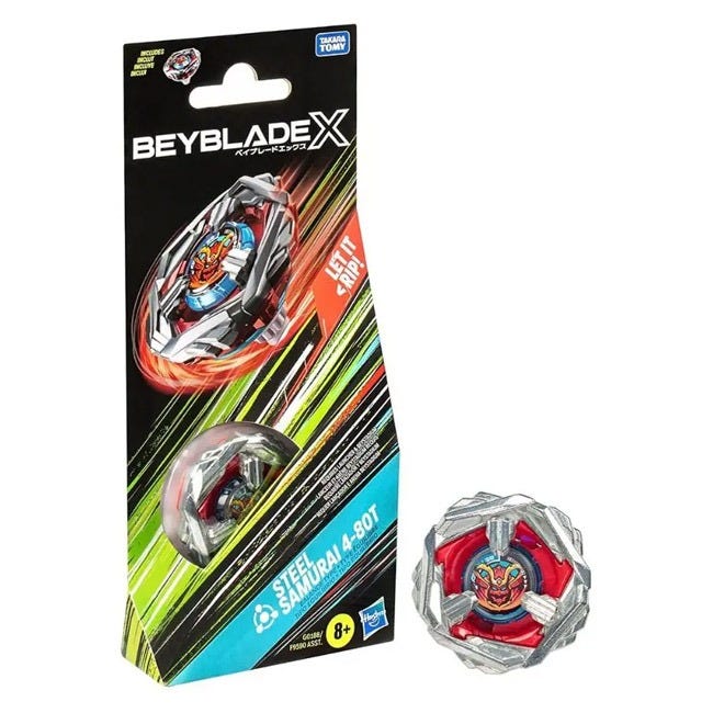 BEY BLADE X STEEL SAMURAI 4-80T BOOSTER PACK