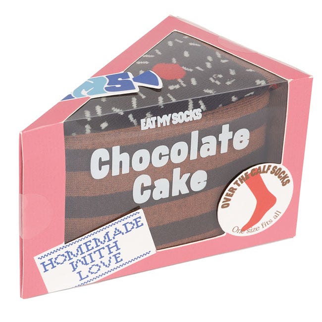 EAT MY SOCKS CHOCOLATE CAKE