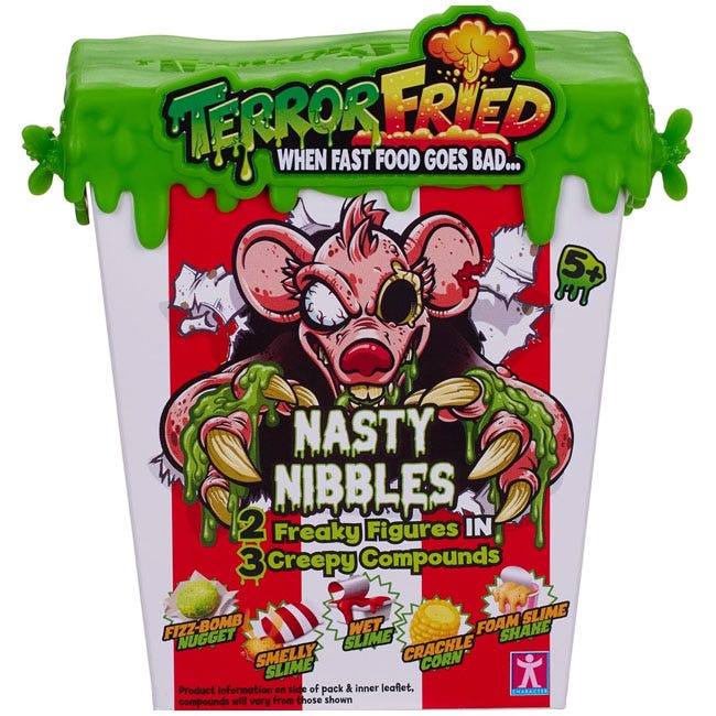 TERROR FRIED NASTY NIBBLES FREAKY FIGURES IN CREEPY COMPOUND