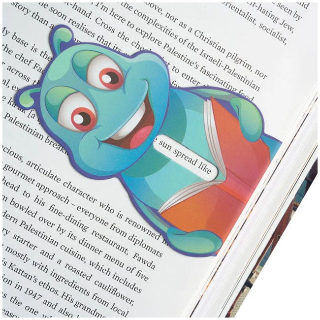 THINKING GIFTS LINEMARKERS BOOKWORM