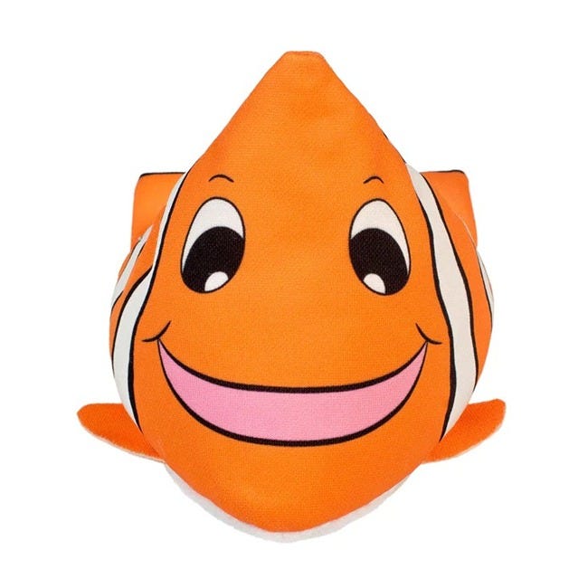 THINKING GIFTS PLUSHEEZ CLOWN FISH