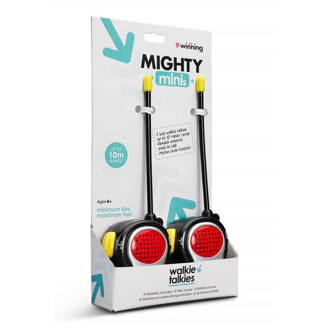 THE SOURCE MIGHTY MINI WALKIE TALKIES
