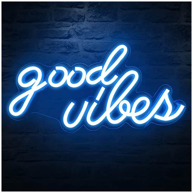 THE SOURCE NEON LED GOOD VIBES LIGHT