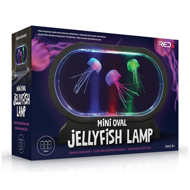 THE SOURCE OVAL LAMP 3X MINI JELLY FISH