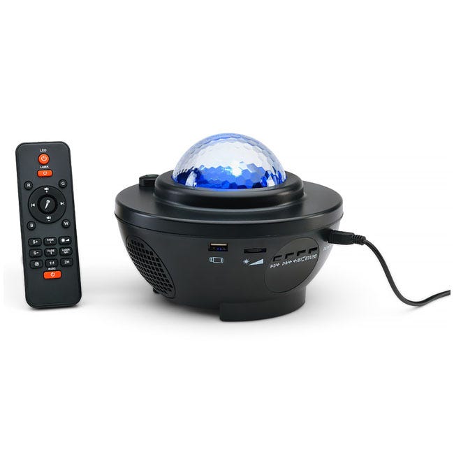 THE SOURCE GALAXY PROJECTION LAMP WITH SPEAKER