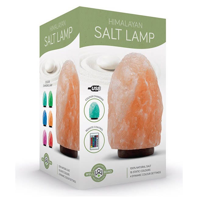 THE SOURCE COLOUR CHANGING HIMALAYAN SALT LAMP