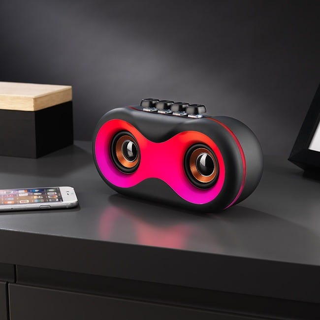 THE SOURCE RETRO LIGHT UP BLUETOOTH SPEAKER