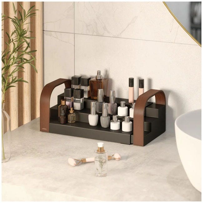 UMBRA BELLWOOD 3-TIER SPICE SHELF BLK/WAL