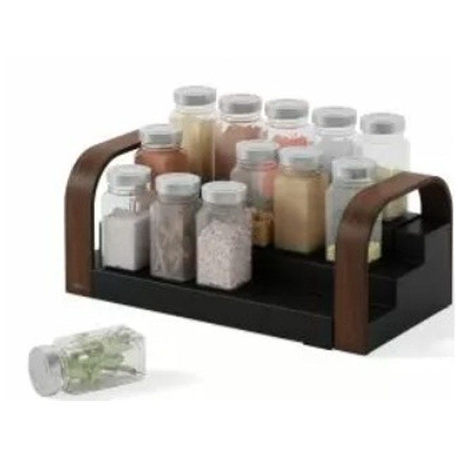UMBRA BELLWOOD 3-TIER SPICE SHELF BLK/WAL