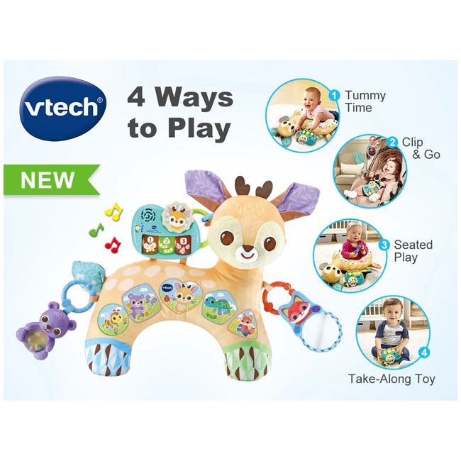 V-TECH 4-IN-1 TUMMY TIME FAWN