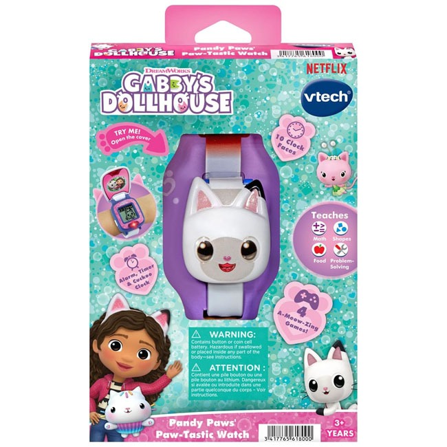 V-TECH GABBY'S DOLLHOUSE PANDY PAWS PAW-TASTIC WATCH