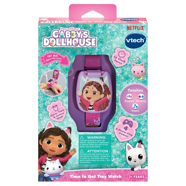 V-TECH  GABBY'S DOLLHOUSE TIME TO GET TINY WATCH
