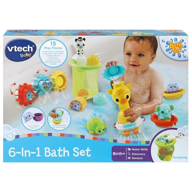 V-TECH 6-IN-1 BATH SET