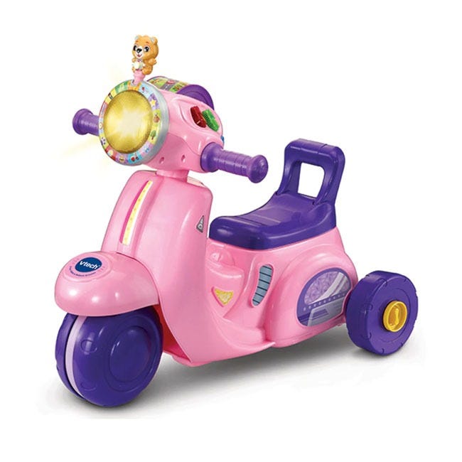 V-TECH 2-IN-1 RIDE & BALANCE SCOOTER (PINK)