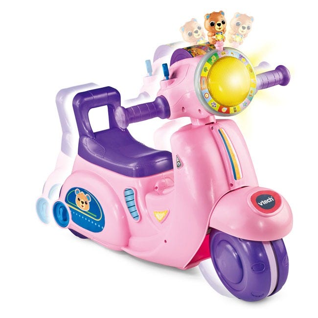 V-TECH 2-IN-1 RIDE & BALANCE SCOOTER (PINK)