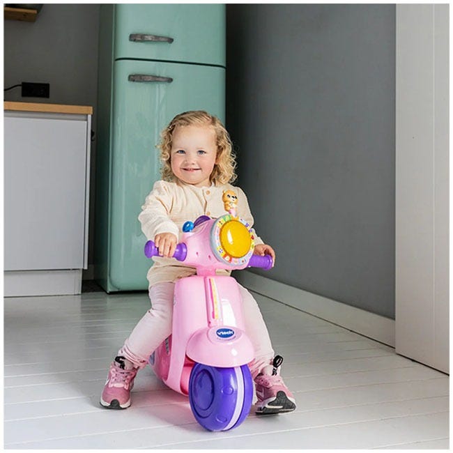 V-TECH 2-IN-1 RIDE & BALANCE SCOOTER (PINK)