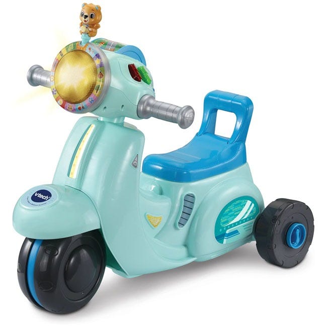 V-TECH 2-IN-1 RIDE & BALANCE SCOOTER  (TEAL)