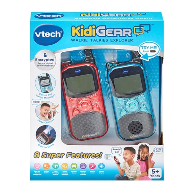 V-TECH KIDIGEAR WALKIE TALKIES EXPLORER