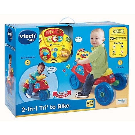 V-TECH BABY 2 IN 1 TRIKE TO BIKE