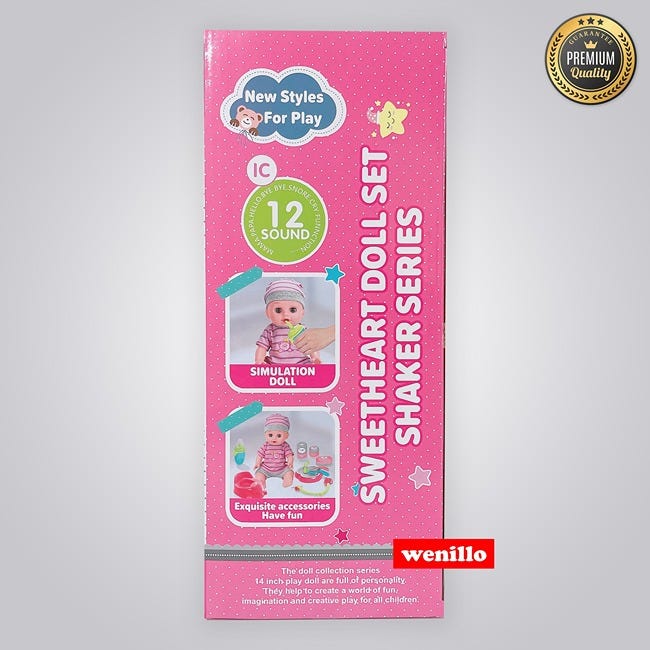 V DORA DOLL 14-INCH BABY DOLL PLAYSET WITH SOUNDS-WZB4109-4