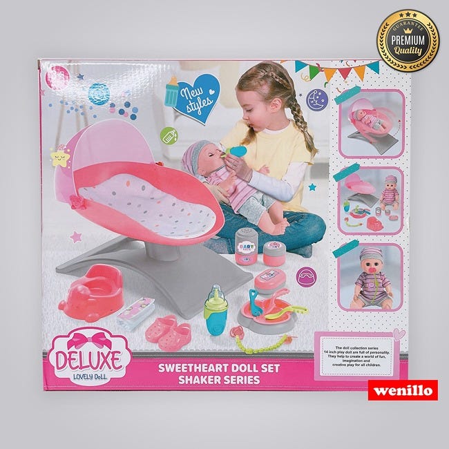 V DORA DOLL 14-INCH BABY DOLL PLAYSET WITH SOUNDS-WZB4109-4