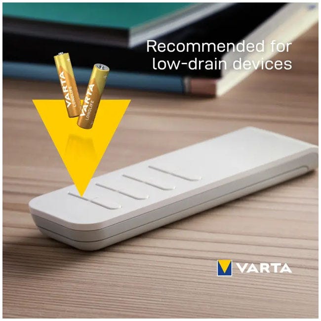 VARTA LONGLIFE POWER AAA 2PC BATTERY PACK