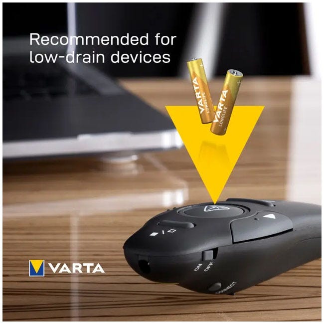 VARTA LONGLIFE POWER AAA 2PC BATTERY PACK