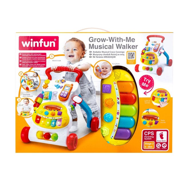 WINFUN GROW WITH ME MUSICAL WALKER