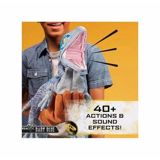 JURASSIC WORLD REAL FX BABY BLUE HYPER REALISTIC DINOSAUR