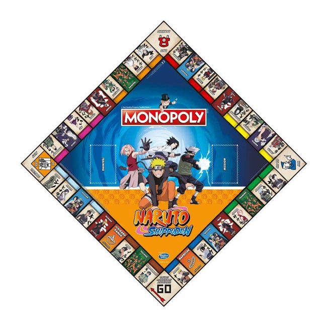 WINNING MOVES MONOPOLY NARUTO BOARD GAME