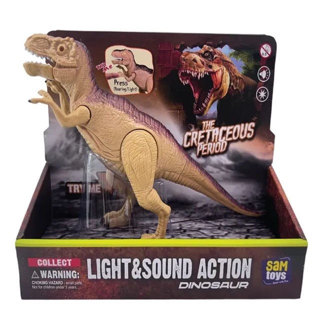 SAM TOYS PRESS N PLAY SIMULATION TYRANNOSAURUS REX