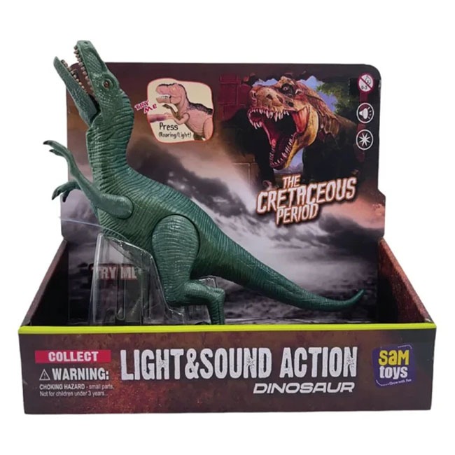 SAM TOYS PRESS N PLAY VELOCIRAPTOR