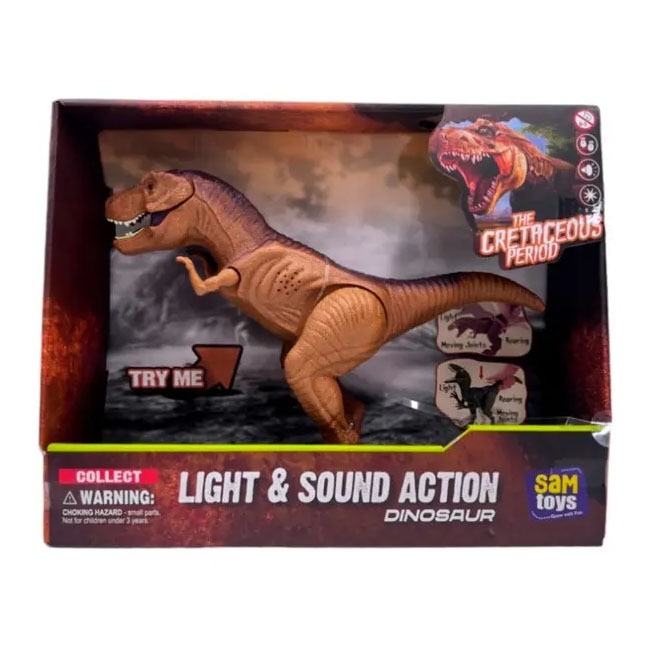 SAM TOYS PRESS N PLAY SIMULATION TYRANNOSAURUS REX