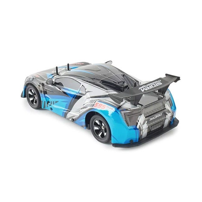 CRAZED 110 RADIO REMOTE CONTROL CAR - BLUE/ORANGE