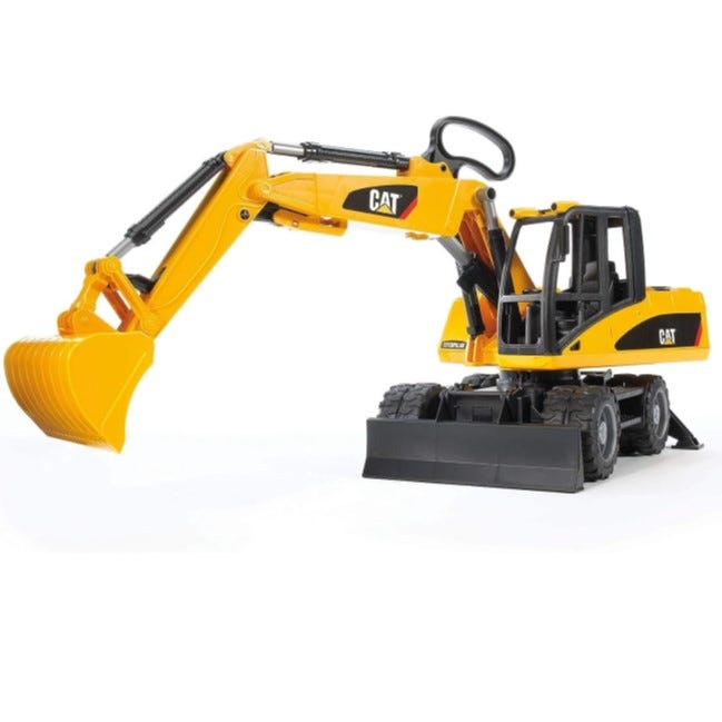 BRUDER CATERPILLAR WHEEL EXCAVATOR