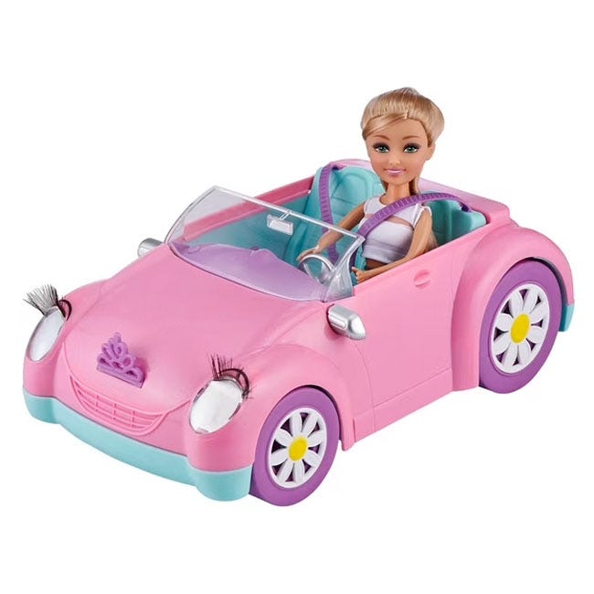 ZURU SPARKLE GIRLZ FASHION DOLL WITH CONVERTIBLE CAR PLAYSET