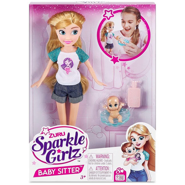 ZURU SPARKLE GIRLZ BABYSITTER DOLL SET