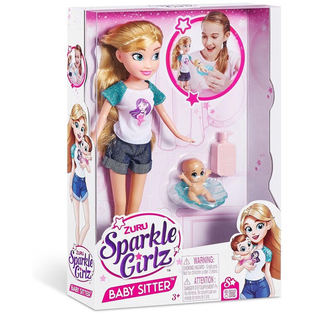 ZURU SPARKLE GIRLZ BABYSITTER DOLL SET