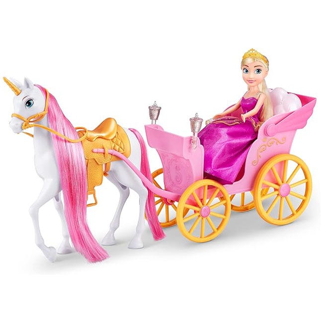 ZURU SPARKLE GIRLZ PRINCESS DOLL WITH HORSE AND CARRIAGE